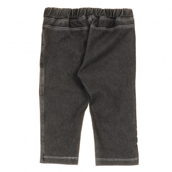 Jeans elastici din bumbac pentru bebeluși, gri Idexe 239766 4