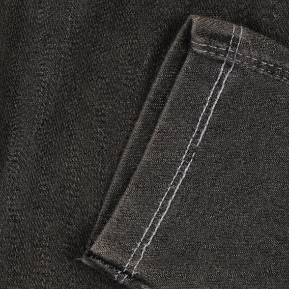 Jeans elastici din bumbac pentru bebeluși, gri Idexe 239767 3