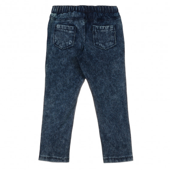 Jeans elastici din bumbac, albastru Idexe 239782 4