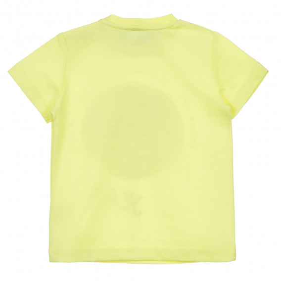 Tricou cu imprimeu crocodil pentru bebeluș, galben Idexe 239786 4