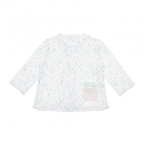 Bluză din bumbac pentru bebeluși cu decor inima, multicoloră Idexe 239882 