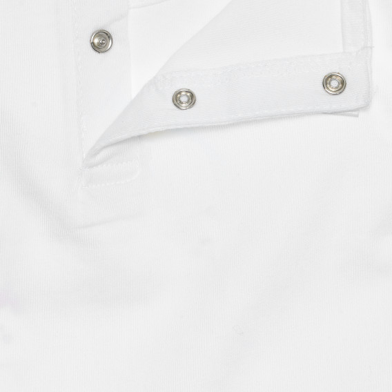 Tricou din bumbac curcubeu pentru bebeluș, alb Idexe 239888 3
