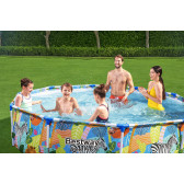 Piscină prefabricată pentru copii Steel Pro Pool, 305 x 305 x 66 cm, 4062 l, multicolor Bestway 239986 5