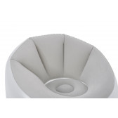 Fotoliu rotund gonflabil cu lumini LED Air Chair, 102 x 97 x 71 cm, gri Bestway 239993 2