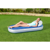 Saltea gonflabilă simplă cu cameră de apă Poolside Lounge, 175 x 77 x 50 cm, albastru Bestway 240006 15
