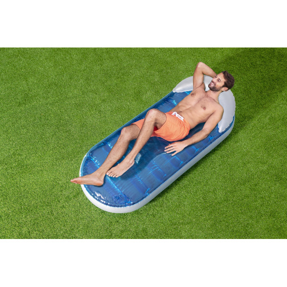 Saltea gonflabilă simplă cu cameră de apă Poolside Lounge, 175 x 77 x 50 cm, albastru Bestway 240015 17