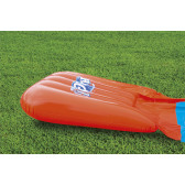 Tobogan de apă gonflabil simplu pentru copii H2OGO! Diapozitiv unic, 5,49 m albastru și portocaliu Bestway 240062 4