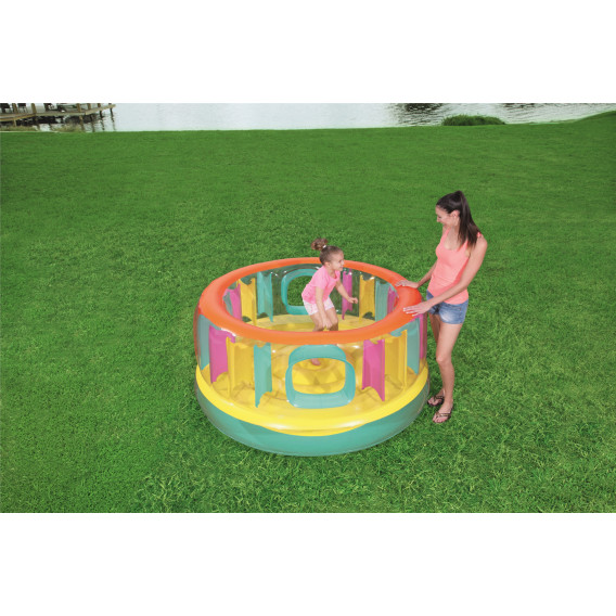 Trambulină gonflabilă castel Bounce Jam Bouncer, 180 x 180 x 86 cm, multicolor Bestway 240064 17