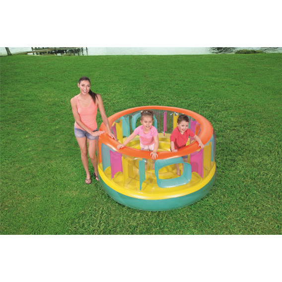 Trambulină gonflabilă castel Bounce Jam Bouncer, 180 x 180 x 86 cm, multicolor Bestway 240067 19