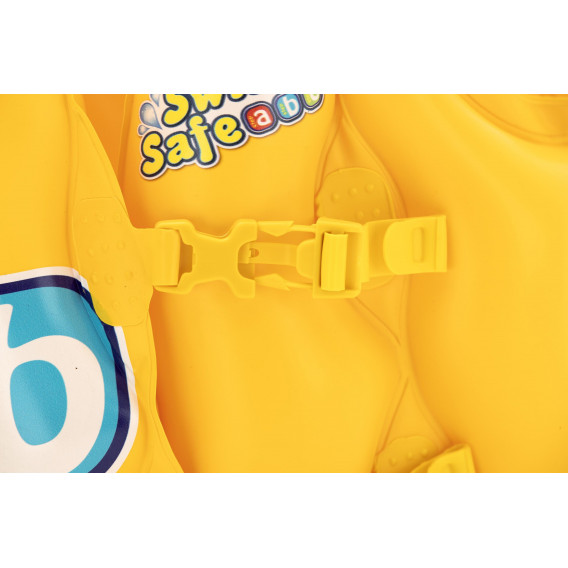 Vestă de salvare gonflabilă cu guler pentru copii Baby Vest Step B, 51 x 46 x 36 cm, portocaliu Bestway 240157 5