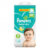 Scutece Baby-Dry, mărimea 5, 108 buc. Pampers 240188 