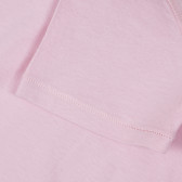 Tricou din bumbac cu aplicația logo-ului mărcii, roz Guess 240246 4