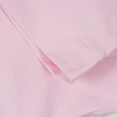 Tricou din bumbac cu logo-ul mărcii cu pietre, roz Guess 240254 4