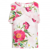 Bluză fără mâneci cu imprimeu floral, roz Guess 240271 