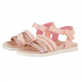 Sandale cu detalii din brocart, roz Star 240513 