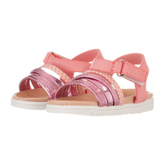 Sandale cu paiete, roz Star 240516 