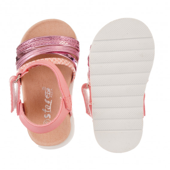 Sandale cu paiete, roz Star 240517 3