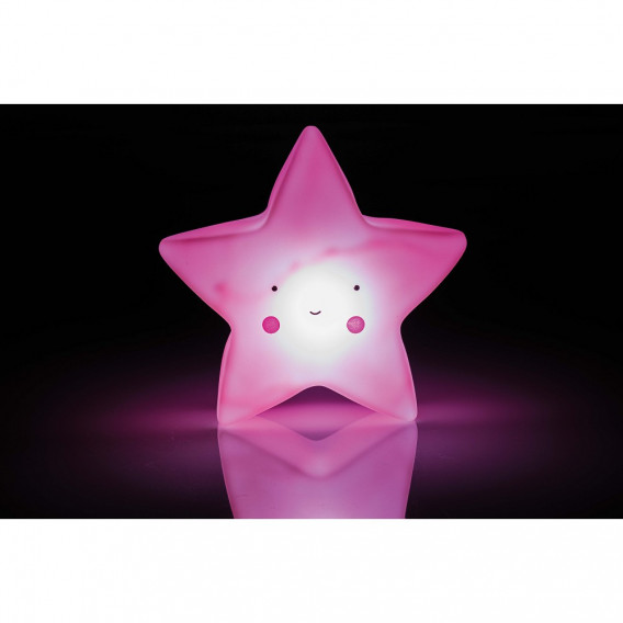 Lampă LED pentru copii Asterisk, 17 x 10 x 9 cm, roz Inter Baby 240591 3