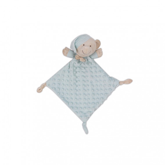 Pătură pentru bebeluși 80 x 100 cm, set cu jucărie de alint 28 x 17 cm Ursuleț, verde Inter Baby 240596 2