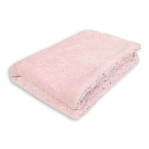 Pătură pentru copii 80 x 110 cm Stele, roz Inter Baby 240608 2