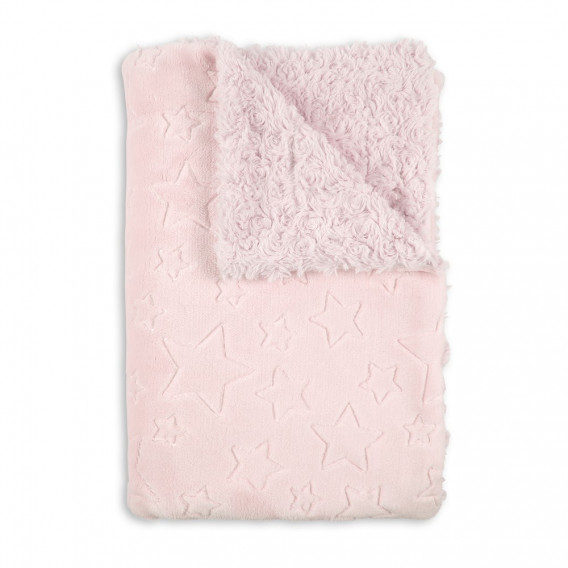 Pătură pentru copii 80 x 110 cm Stele, roz Inter Baby 240609 