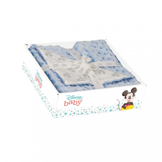 Pătură pentru bebeluși 80 x 110 cm Mickey Mouse, albastră Mickey Mouse 240621 4
