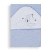 Prosop de baie pentru bebeluși NUBE LUNA, 100 x 100 cm, albastru Inter Baby 240649 