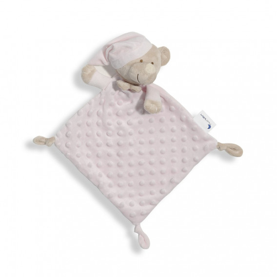 Jucărie de alint Ursuleț de pluș, 28 x 17 cm, roz Inter Baby 240698 