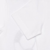 Tricou din bumbac cu imprimeu de motive de fotbal pentru bebeluși, alb Benetton 240782 2