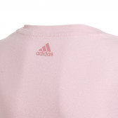 Tricou din bumbac Tricou esențial LOGO, roz Adidas 240830 4