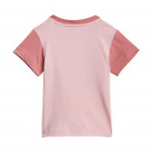 Set tricou și pantaloni scurți INFANTS ESSENTIALS, roz Adidas 240842 4