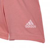 Set tricou și pantaloni scurți INFANTS ESSENTIALS, roz Adidas 240844 6
