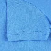 Tricou din bumbac cu imprimeu grafic și inscripție Jump high, albastru Benetton 241220 3