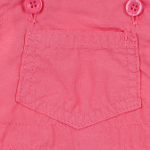 Salopete din bumbac pentru fete, roz Benetton 241279 2