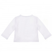 Tricou de bumbac pentru băieți cu imprimeu, alb Boboli 241364 2