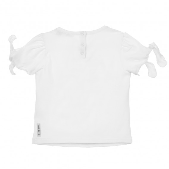 Bluză cu mânecă scurtă cu imprimeu pentru fetițe Armani 241392 2
