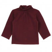 Bluză din bumbac cu mâneci lungi pentru bebeluși, design drăguț, roșie pentru fete KIABI 241403 