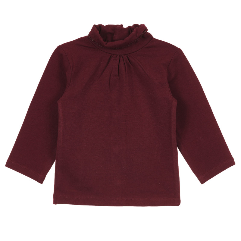 Bluză din bumbac cu mâneci lungi pentru bebeluși, design drăguț, roșie pentru fete  241403