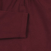 Bluză din bumbac cu mâneci lungi pentru bebeluși, design drăguț, roșie pentru fete KIABI 241404 2