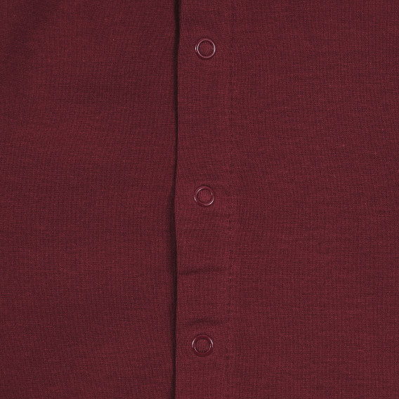 Bluză din bumbac cu mâneci lungi pentru bebeluși, design drăguț, roșie pentru fete KIABI 241406 4