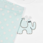 Pijamale din bumbac cu aplicație elefant, pentru copii NINI 241425 6