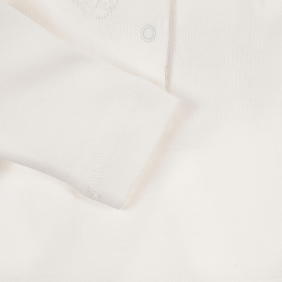 Bluză de bumbac cu mânecă lungă cu imprimeu, alb Chicco 241432 3