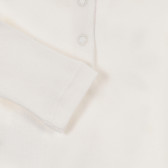 Bluză din bumbac cu mânecă lungă și imprimeu amuzant pentru bebeluși, ecru Chicco 241456 3