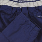 Pantaloni în culoarea albastru bleumarin, cu o bandă elastică largă, pentru băieți Chicco 241465 4