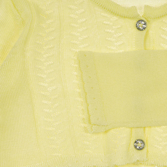 Cardigan galben pentru bebeluși - fete Benetton 241478 3