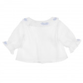 Bluză cu mâneci lungi pentru fetițe - alb Neck & Neck 241500 