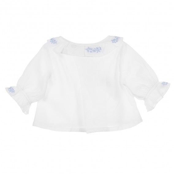 Bluză cu mâneci lungi pentru fetițe - alb Neck & Neck 241500 