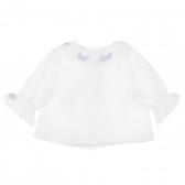 Bluză cu mâneci lungi pentru fetițe - alb Neck & Neck 241501 2