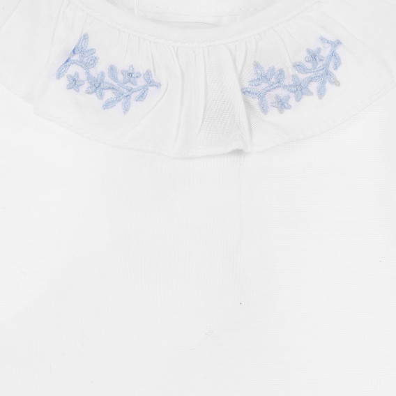 Bluză cu mâneci lungi pentru fetițe - alb Neck & Neck 241502 3