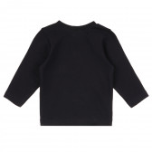 Bluză neagră cu mâneci lungi din bumbac pentru bebeluși Vitivic 241612 2